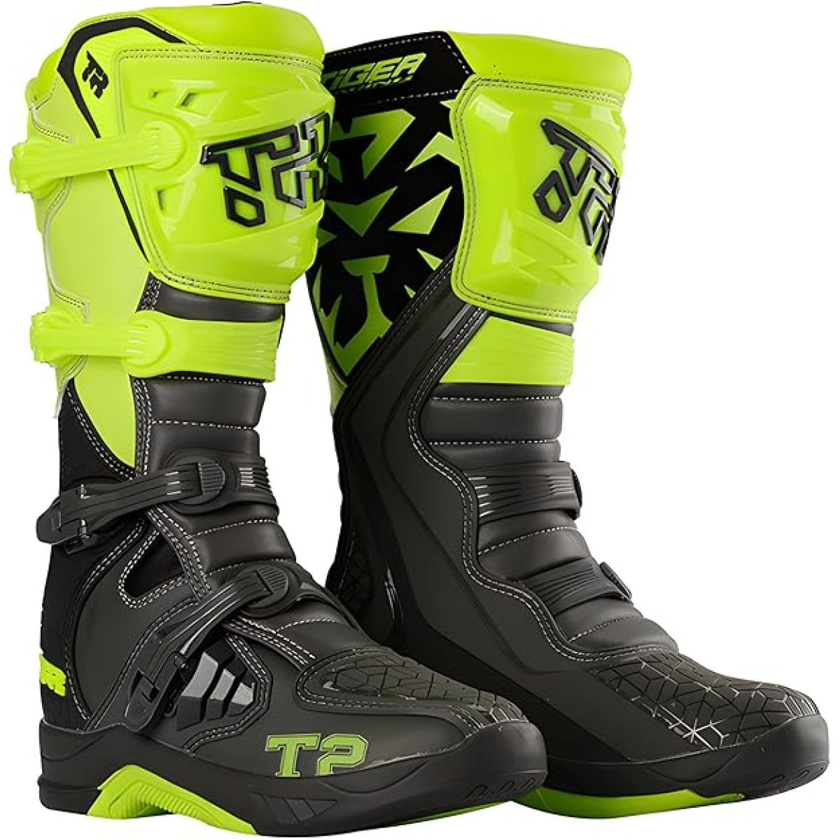 TR2 Motorcycle Riding Boots 8 FLO Green