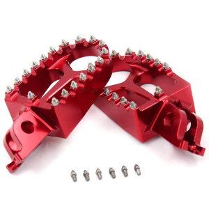 KKE CNC Aluminum Footpegs for HONDA/KAWASAKI Red/Blue/Green/Black/Silver