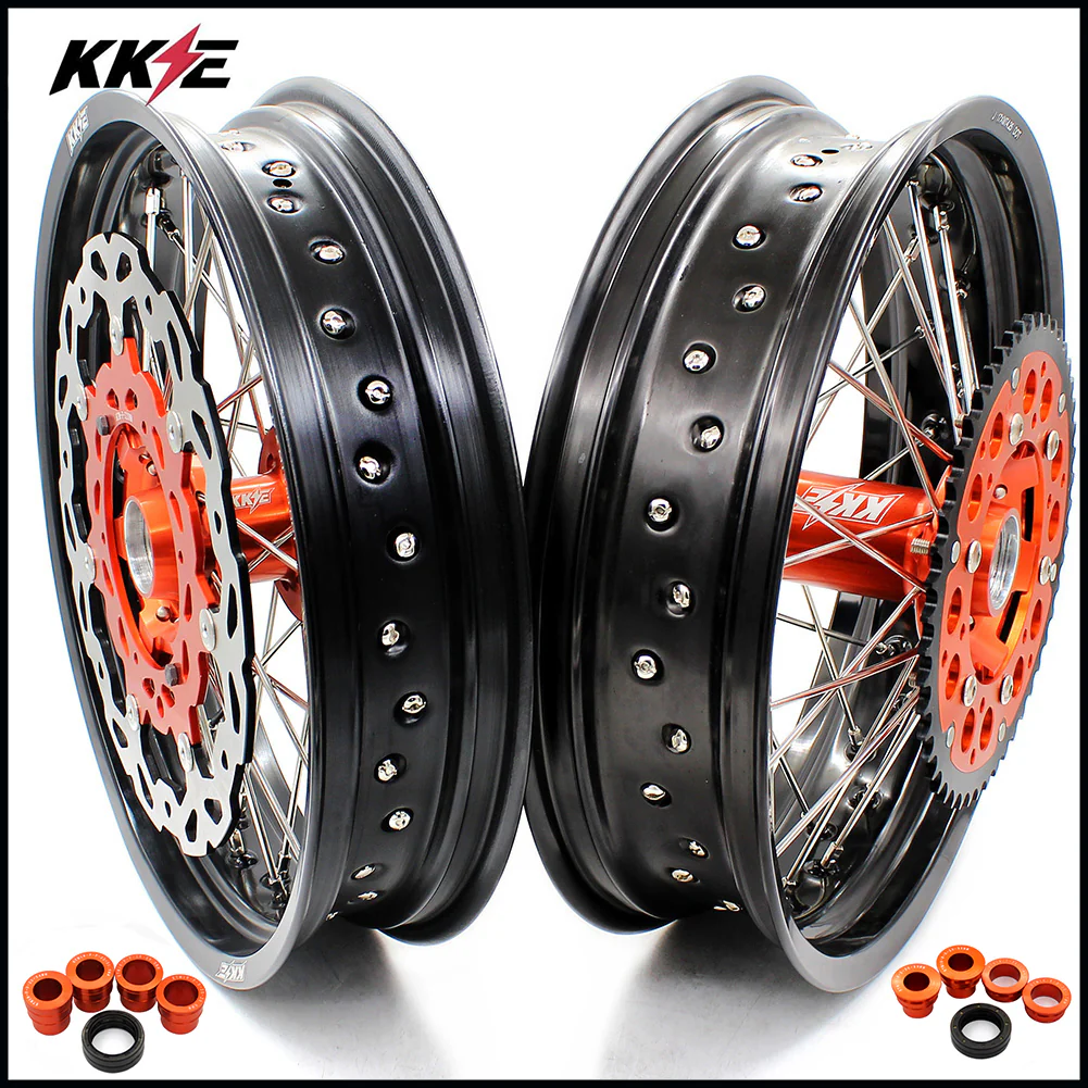 wheels with discs and sprocket