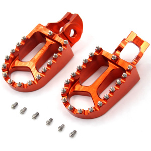 KKE CNC Footpegs Pedals for KTM SX SXF XC XCF 125 150 250 350 450 2016-2020 Orange/Blue/Black