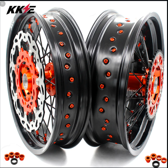 Wheels with disc & sprocket