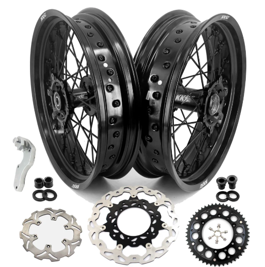 Wheels with disc & sprocket