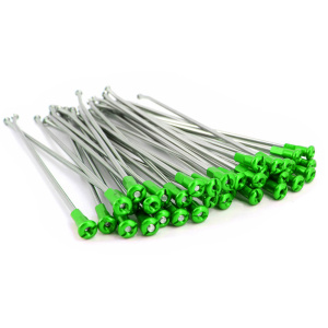 KKE 2.15*19 Rear Spoke Set with Green Alloy Nipple for FOR KAWASAKI KX250F KX450F 36 PCS