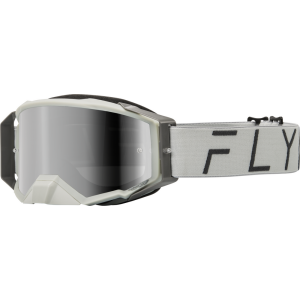 FLY Racing Zone Pro Goggle – Grey w/ Grey Mirror Smoke Lens
