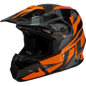 Gmax MX-96S Splinter Helmet – Black/Orange