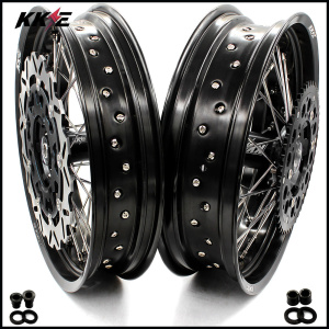 KKE 3.5/4.25*17inch Supermoto Wheels Rims For SUZUKI DRZ400 DRZ400E DRZ400S