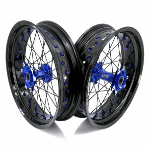KKE Factory Stock KKE 3.5/4.25*17" Electric Supermoto Wheels Rim Fit For SurRon Ultra Bee 2023-2024 Blue
