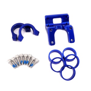 KKE Blue Handlebar Risers Kit Fit E-Ride Pro-SS 2024 e-Bike Bracket Clamps Pads