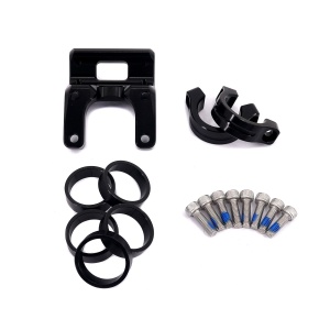 KKE Black Handlebar Risers Kit Fit Sur-Ron Light Bee X e-Bike Bracket Clamps Pads