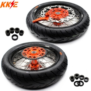KKE 3.5/4.25*17Inch Supermoto Tires Wheels Fit KTM SX SX-F XC XC-F EXC EXC-W EXC-F 125-530CC 2003-2025
