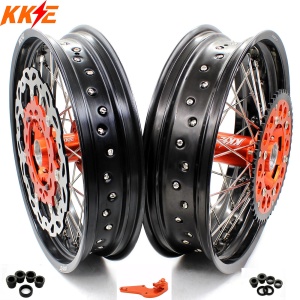 KKE 3.5/4.25*17inch Supermoto Wheels For KTM SX XCW SXF EXC EXCF XCF 2003-2024