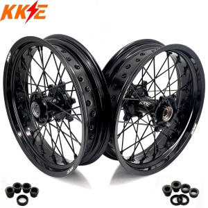 KKE 3.5/5.0*17" Supermoto Wheels Rims Fit KTM EXC EXCF SX SXF XCW XCF 125-530 2003-2024