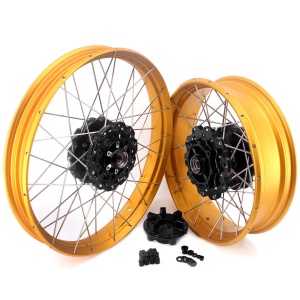 VMX 19 & 17 Tubeless Rims Fit Honda Africa Twin CRF1000L 2016-2020 Gold Rims