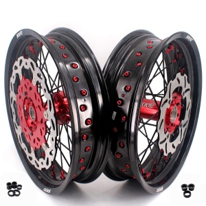 KKE 3.5 & 4.25*17in. Supermoto Rims for Honda CRF250R 14-25 CRF450R 13-25 Disc