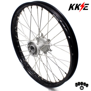 KKE 21×1.6 Cast Front Wheel Rim Fit Yamaha YZ125 YZ250 YZ250F YZ450F Silver Hub