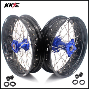 KKE 3.5 & 4.25 Supermoto Wheels for TM EN MX SMR 125-300 Blue Hub