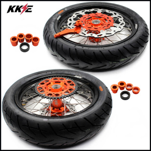 KKE 3.5 & 5.0 Supermoto CST Tires for KTM SX SX-F XC XC-F Orange