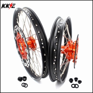 KKE 21/18 Inch CUSH Drive Enduro Wheels Set For KTM SMC 690 2008-2011