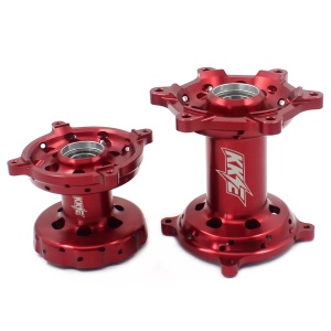KKE CNC Red Front & Rear Hubs Set For SUZUKI RMZ250 2007-2024 RMZ450 2005-2024