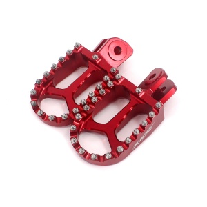 KKE Footpegs Billet Foot Rest For E-Ride Electric Bike Red