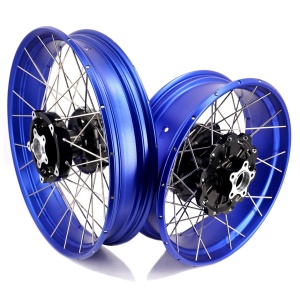 KKE 3.5″/5.0″ Tubeless Wheels for Harley CVO (Blue)