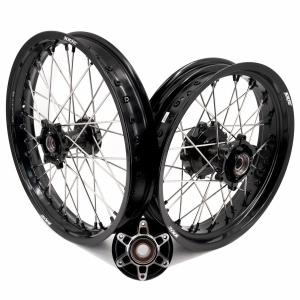 KKE 2.5*19 & 3.5*17 Dirtbike Tubed Spoke Wheels Rims Fit KTM 390 Adventure 2020-2021 Black