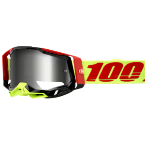 100% Racecraft 2 Goggle – Wiz (Flash Silver Mirror Lens)