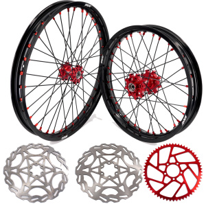 KKE 21″ & 18″ E‑Bike Wheels for R AWRR Mantis / Mantis‑X (Black‑Red)