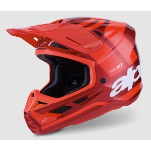 Alpinestars SM7 Core Helmet ECE 22.06 / DOT – Red Glossy