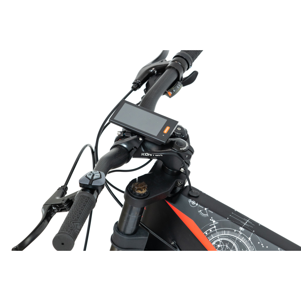 Carbon e-bike front top