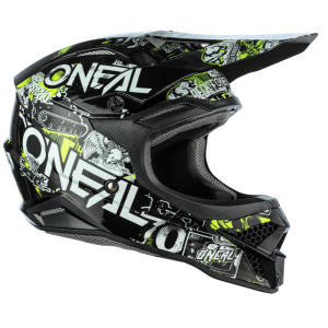 Oneal 3 SRS Attack Helmet BlackNeon Yellow