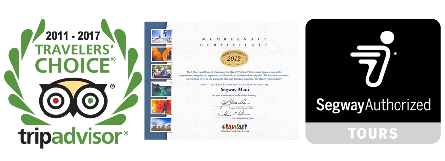 Segway Maui certificates